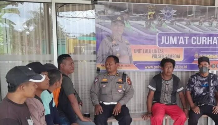 Polsek Samboja Buka Ruang Dialog dengan Masyarakat Melalui Jumat Curhat