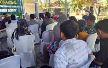 Selamat ari wibowo saat melakukan sosialisasi