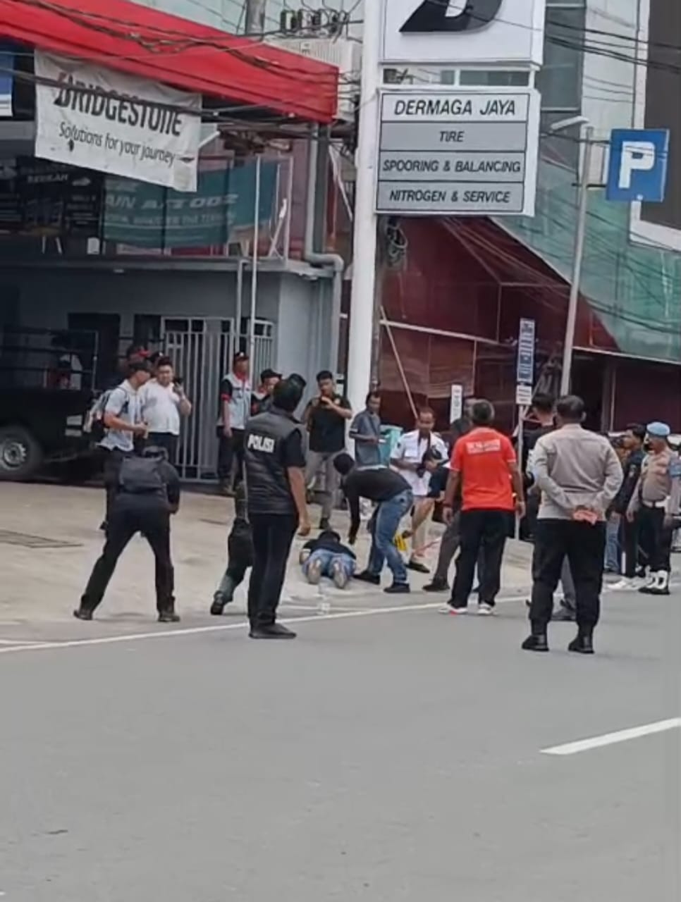 Lokasi terjadi penembakan